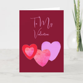 Beunruhigte Herzen sind meine Valentinkarte Feiertagskarte