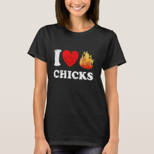 Beunruhigte Herzerkrankungen I Liebe Hot Chicks T-Shirt