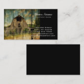 Beunruhigte hölzernes ursprüngliches visitenkarte (Vorne/Hinten)