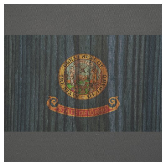 Beunruhigte Idaho-Flagge Stoff (Muster)
