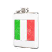 Beunruhigte Italien-Flagge Flachmann (Links)
