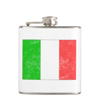 Beunruhigte Italien-Flagge Flachmann