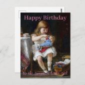 Beunruhigte kleine Mutter Glücklicher Geburtstag Postkarte (Vorne/Hinten)