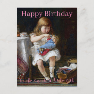 Beunruhigte kleine Mutter Glücklicher Geburtstag Postkarte