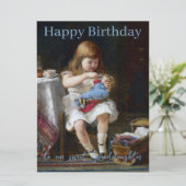 Beunruhigte kleine Mutter Glückwunsch Geburtstag G (Stehend Vorderseite)