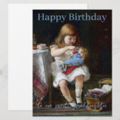 Beunruhigte kleine Mutter Glückwunsch Geburtstag G (Vorne/Hinten)