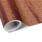 Beunruhigte kupferne metallische Beschaffenheit 10 Geschenkpapier (Rolleneckpunkt)