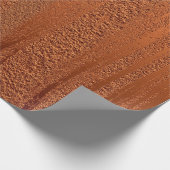 Beunruhigte kupferne metallische Beschaffenheit 10 Geschenkpapier (Ecke)