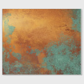 Beunruhigte kupferne metallische Beschaffenheit 23 Geschenkpapier (Flach)