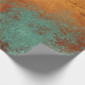 Beunruhigte kupferne metallische Beschaffenheit 23 Geschenkpapier (Ecke)