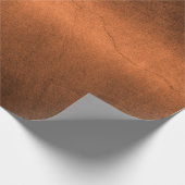 Beunruhigte kupferne metallische Beschaffenheit 2 Geschenkpapier (Ecke)