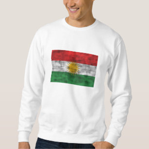 Beunruhigte Kurdistan-Flagge Sweatshirt