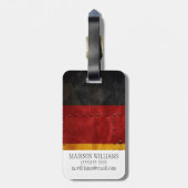 Beunruhigte Landesflaggen | Deutschland Gepäckanhänger (Rückseite vertikal)