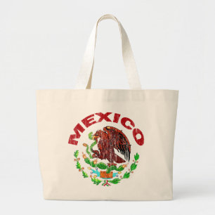 BEUNRUHIGTE MEXIKO-FLAGGE JUMBO STOFFBEUTEL