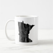 Beunruhigte Minnesota-Staats-Kontur Kaffeetasse (Links)