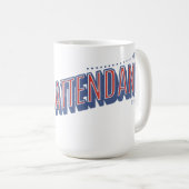 Beunruhigte neue Flugbegleitung Tasse (VorderseiteRechts)