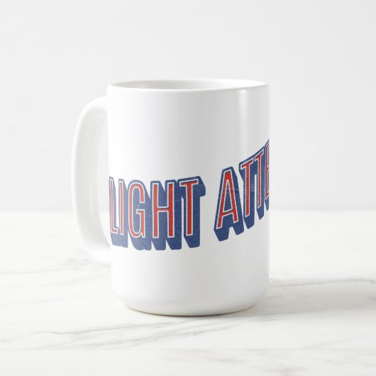 Beunruhigte neue Flugbegleitung Tasse (Vorderseite Links)