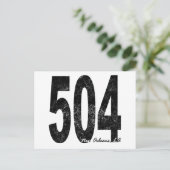 Beunruhigte New Orleans 504 Postkarte (Stehend Vorderseite)