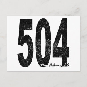 Beunruhigte New Orleans 504 Postkarte