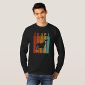 Beunruhigte Okapi Männer Frauen Niedliches Okapi R T-Shirt (Vorne ganz)
