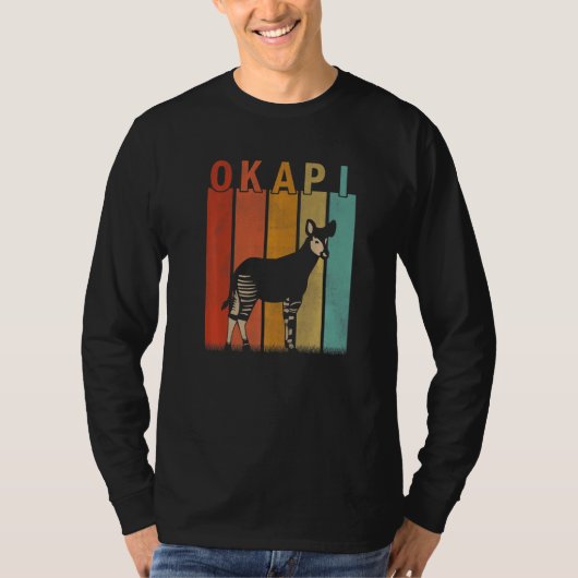 Beunruhigte Okapi Männer Frauen Niedliches Okapi R T-Shirt (Vorderseite)