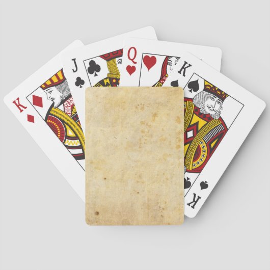Beunruhigte Papier-Spielkarten Spielkarten (Rückseite)