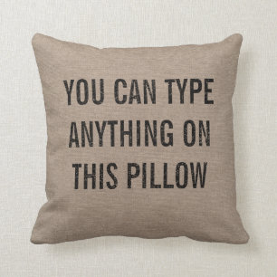 Beunruhigte personalisierte Leinwand Kissen