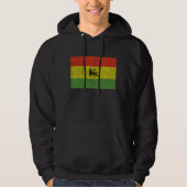 Beunruhigte Rasta Flagge Hoodie (Vorderseite)