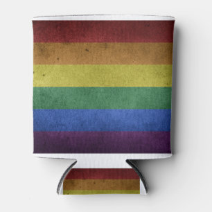 Beunruhigte Regenbogen-Flagge (Stolz/homosexuelle Dosenkühler