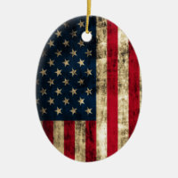 Beunruhigte Schmutz-amerikanische Flagge
