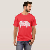 Beunruhigte Schwein-Teile und Schnitte T-Shirt (Vorne ganz)