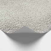 Beunruhigte silberne metallische Beschaffenheit 10 Geschenkpapier (Ecke)