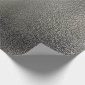 Beunruhigte silberne metallische Beschaffenheit 2 Geschenkpapier (Ecke)