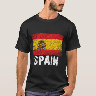 Beunruhigte spanische Flagge für Männer oder Fraue T-Shirt