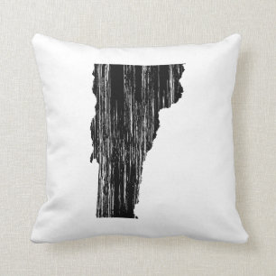 Beunruhigte Vermont-Staats-Kontur Kissen