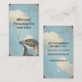 Beunruhigte Vogel-Grafikdesign-Visitenkarte Visitenkarte (Vorne/Hinten)