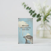 Beunruhigte Vogel-Grafikdesign-Visitenkarte Visitenkarte (Stehend Vorderseite)