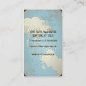 Beunruhigte Vogel-Grafikdesign-Visitenkarte Visitenkarte (Rückseite)