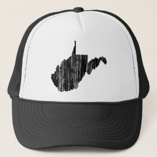 Beunruhigte West- VirginiaStaats-Kontur Truckerkappe