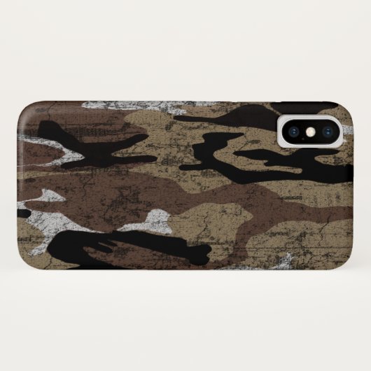 Beunruhigte Wüsten-Camouflage Case-Mate iPhone Hülle (Rückseite (Horizontal))