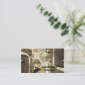 Beunruhigter alter Bauernhof-LKW des Visitenkarte (Stehend Vorderseite)