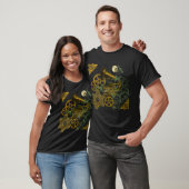 Beunruhigter Blick Steampunk Entwurf T-Shirt (Unisex)