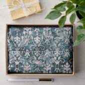 Beunruhigter Denim-Damast Seidenpapier (Geschenk)