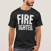 Beunruhigter FEUERWEHRMANN Text T-Shirt (Vorderseite)