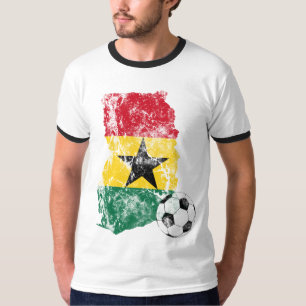 Beunruhigter Ghana-Fußball T-Shirt
