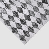 Beunruhigter Harlekin-Schwarzweiss-Diamant Seidenpapier (Ausschnitt)