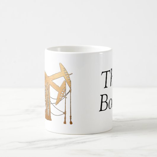 Beunruhigter kupferner Öl-Pumpanlage-Entwurf Kaffeetasse (Mittel)