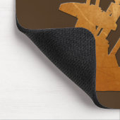 Beunruhigter kupferner Öl-Pumpanlage-Entwurf Mousepad (Ecke)