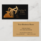 Beunruhigter kupferner Öl-Pumpanlage-Entwurf Visitenkarte (Vorne/Hinten)