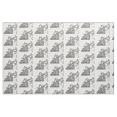 Beunruhigter Metallöl-Pumpanlage-Entwurf Stoff (Fat Quarter (45,7 x 55,9 cm))